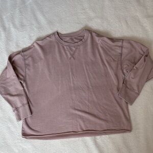 Aerie Dusty Pink Crew Neck Sweatshirt